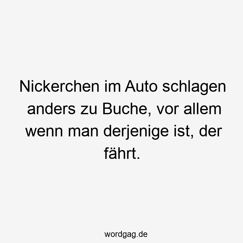 Nickerchen im Auto schlagen anders zu Buche, vor allem wenn man derjenige ist, der fährt.