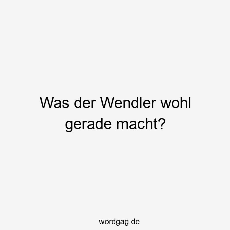 Was der Wendler wohl gerade macht?