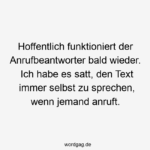 Lustige Anrufbeantworter Sprüche Wordgag ツ