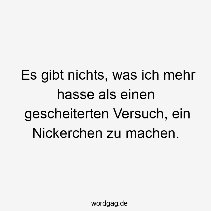 Lustige Sprüche: Frustration - Es gibt nichts, was ich mehr hasse als einen gescheiterten Versuch, ein Nickerchen zu machen.