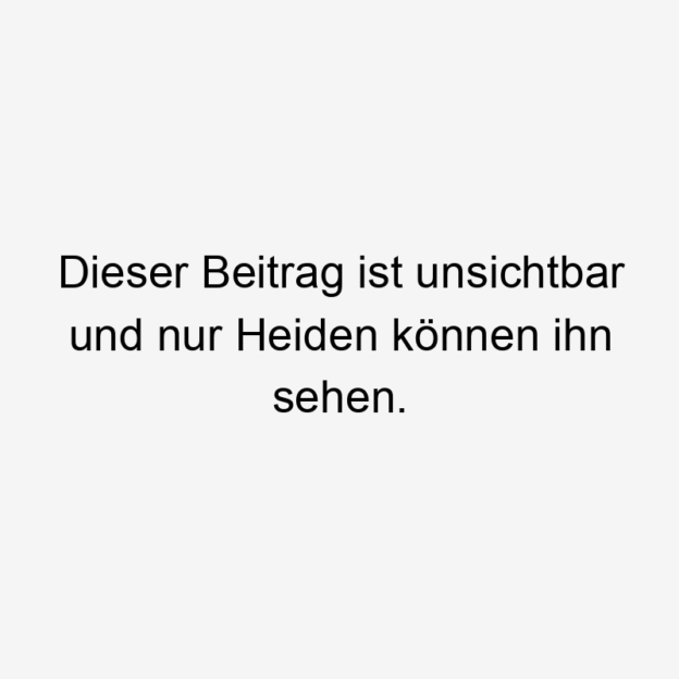 Lustige Sprüche: unsichtbar - Dieser Beitrag ist unsichtbar und nur Heiden können ihn sehen.